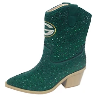 Bottines à cristaux Cuce Green Bay Packers pour femmes