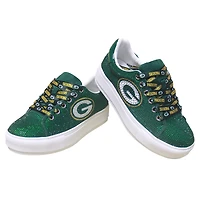 Women's Cuce Green Bay Packers Team Color Crystal Sneakers