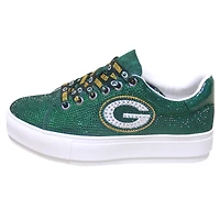 Women's Cuce Green Bay Packers Team Color Crystal Sneakers