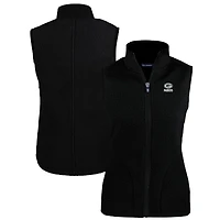 Gilet zippé en polaire Sherpa Cascade Eco pour femme Cutter & Buck Black Green Bay Packers