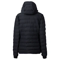 Veste matelassée isolante entièrement zippée pour femme Cutter & Buck Black Green Bay Packers avec logo du casque Mission Ridge Repreve Eco