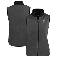 Gilet zippé en polaire Cascade Eco Sherpa pour femme, gris Cutter & Buck, des Green Bay Packers