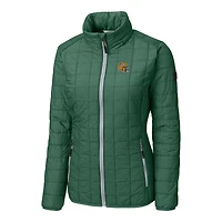 Veste matelassée isolante entièrement zippée Rainier PrimaLoft Eco pour femme avec logo casque des Packers de Green Bay, Cutter & Buck
