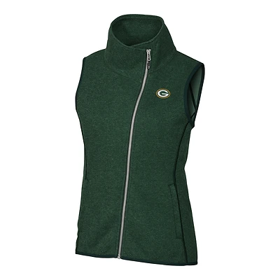 Gilet zippé pour femme Cutter & Buck Green Bay Packers Mainsail