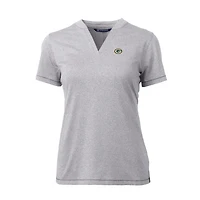 Polo extensible Forge Blade pour femme, gris chiné, Cutter & Buck, des Green Bay Packers