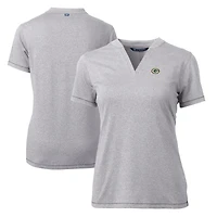 Polo extensible Forge Blade pour femme, gris chiné, Cutter & Buck, des Green Bay Packers