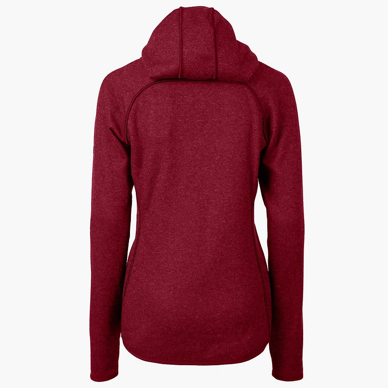 Veste zippée intégrale pour femme Cutter & Buck Heathered Red Green Bay Packers Mainsail