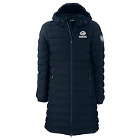 Doudoune isolante entièrement zippée pour femme Cutter & Buck, bleu marine, des Green Bay Packers, Americana Mission Ridge, Repreve Eco