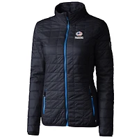 Doudoune zippée intégrale Rainier pour femme, bleu marine, Cutter & Buck, des Green Bay Packers
