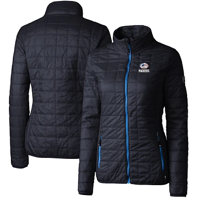 Doudoune zippée intégrale Rainier pour femme, bleu marine, Cutter & Buck, des Green Bay Packers