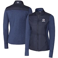 Veste zippée intégrale Stealth pour femme, bleu marine, Cutter & Buck, des Green Bay Packers
