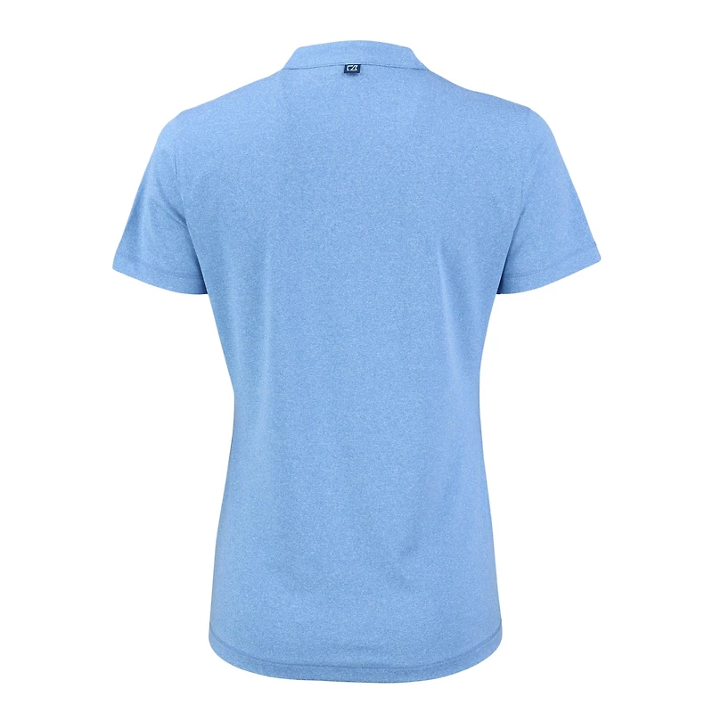 Haut extensible chiné Forge des Packers de Green Bay pour femme, bleu poudre Cutter & Buck