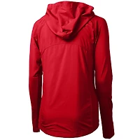 Veste zippée intégrale en tricot écologique Adapt des Packers de Green Bay pour femme, Cutter & Buck, rouge