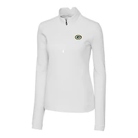 Veste demi-zippée Traverse pour femme, blanche, Cutter & Buck, des Green Bay Packers