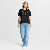 T-shirt noir Fanatics pour femme des Green Bay Packers, motif « Kneel Down Legacy »
