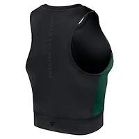 Débardeur de sport ajusté Studio Fanatics pour femmes, noir, Green Bay Packers