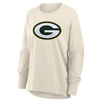 Women's Fanatics Cream Green Bay Packers Dove Legacy Long Sleeve T-Shirt