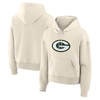 Sweat à capuche pour femme Fanatics Cream Green Bay Packers Dove Legacy