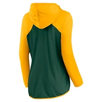 Sweat à capuche entièrement zippé Fanatics pour femmes, vert/or, Green Bay Packers Forever Fan