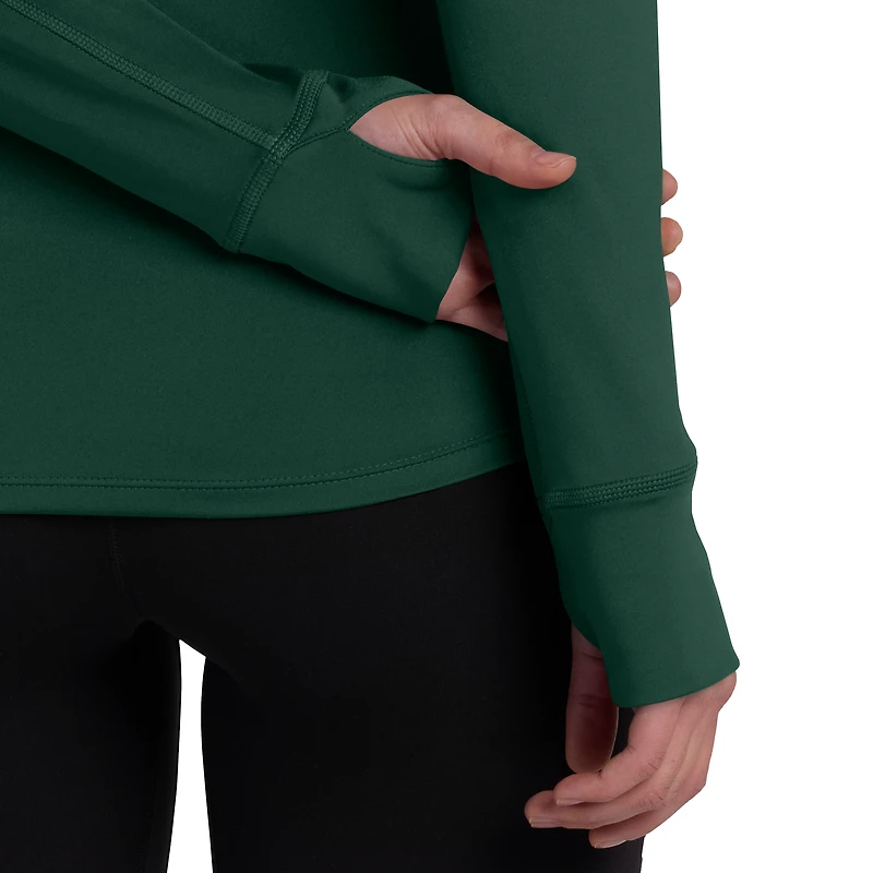 Women's Fanatics  Green Bay Packers Elements Raglan Quarter-Zip Jacket