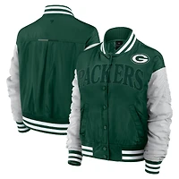 Veste à boutons-pression intégrale Elements Wave de Green Bay Packers Fanatics pour femmes