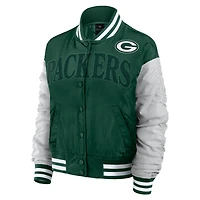 Veste à boutons-pression intégrale Elements Wave de Green Bay Packers Fanatics pour femmes