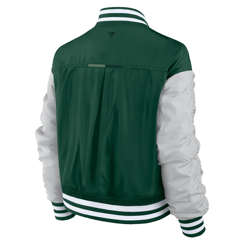 Veste à boutons-pression intégrale Elements Wave de Green Bay Packers Fanatics pour femmes