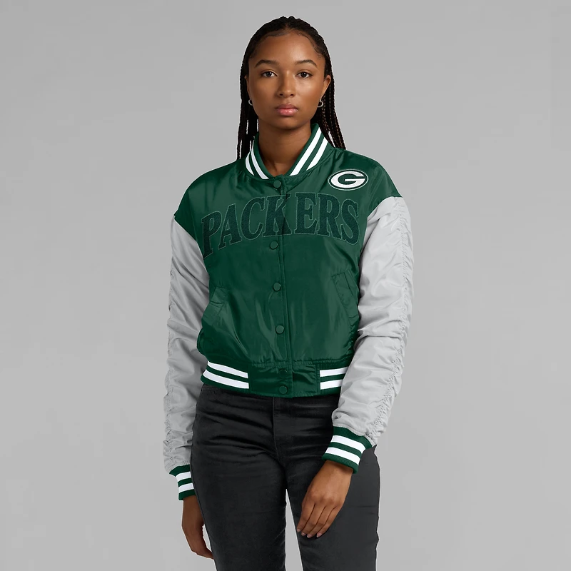 Women's Fanatics  Green Bay Packers Elements Wave Full-Snap Jacket
