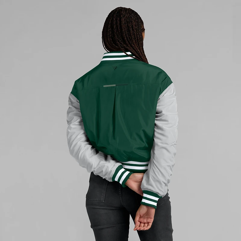 Veste à boutons-pression intégrale Elements Wave de Green Bay Packers Fanatics pour femmes