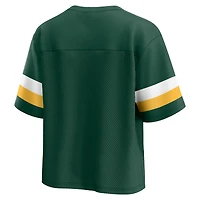 T-shirt court à col en V jersey Fanatics Green Bay Packers pour femmes