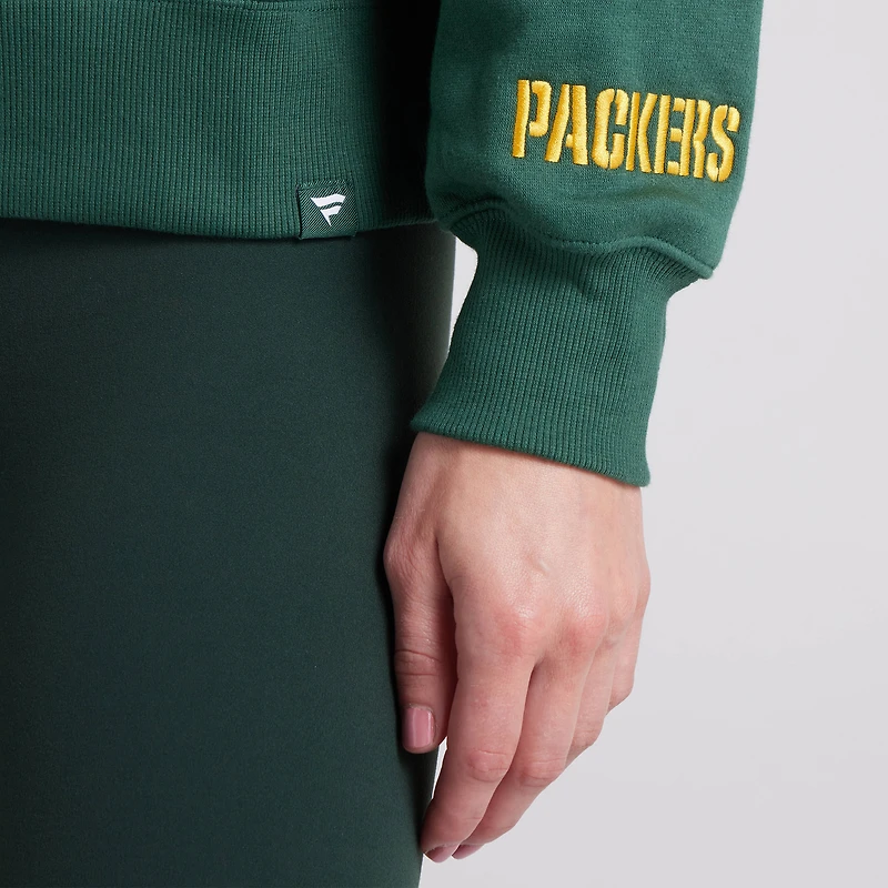 Women's Fanatics Green Bay Packers Legacy Fleece Pullover Hoodie
