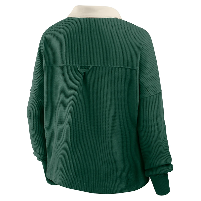 T-shirt thermique surdimensionné à manches longues pour femme Fanatics Green Bay Packers Hometown