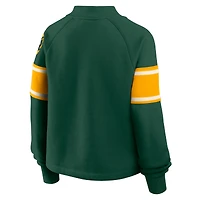 Pull surdimensionné à col montant Fanatics Green Bay Packers pour femme