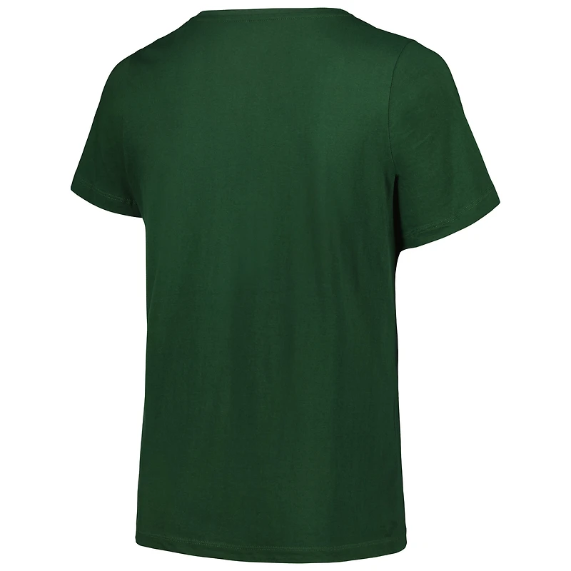 Women's Fanatics Green Bay Packers Plus Arch Over Logo T-Shirt