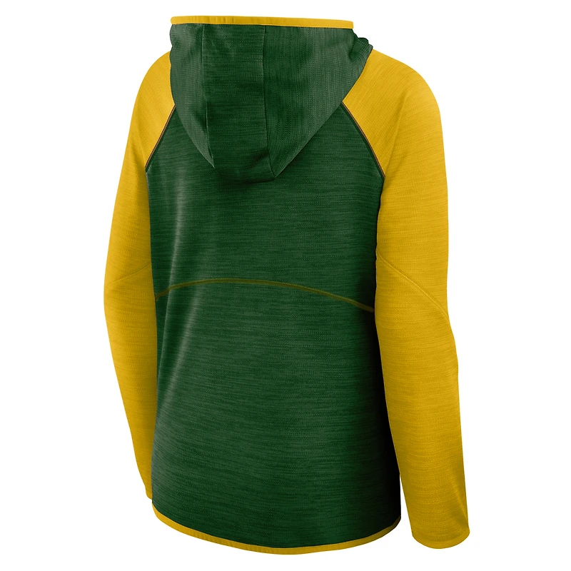 Sweat à capuche zippé taille plus pour femme Fanatics Green Bay Packers