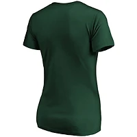 Women's Fanatics Green Bay Packers Primary Logo V-Neck T-Shirt
