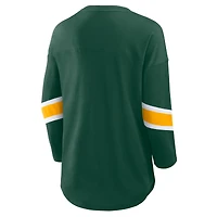 T-shirt à manches 3/4 Redzone des Packers de Green Bay pour femme