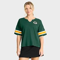 Women's Fanatics Green Bay Packers Redzone Curl Route T-Shirt