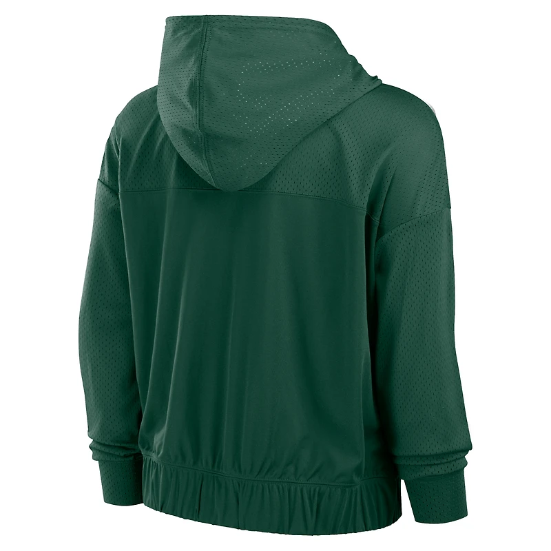 Sweat à capuche entièrement zippé Fanatics Green Bay Packers pour femmes