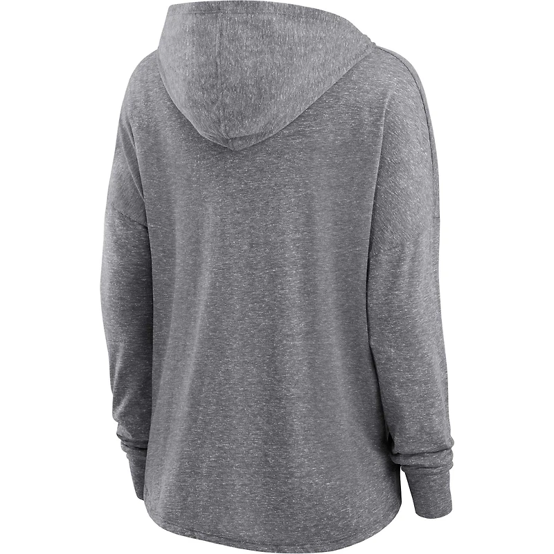 Sweat à capuche confortable pour femmes Fanatics Heather Grey Green Bay Packers