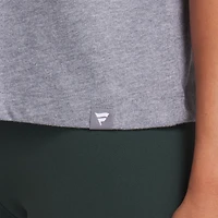 T-shirt boxy tri-blend gris chiné Fanatics pour femme des Packers de Green Bay Swing Pass