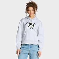 Women's Fanatics White Green Bay Packers Eligible Receiver Legacy Pullover Hoodie