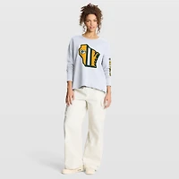 Women's Fanatics White Green Bay Packers Hometown Legacy Long Sleeve T-Shirt