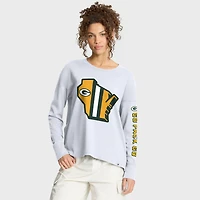 Women's Fanatics White Green Bay Packers Hometown Legacy Long Sleeve T-Shirt