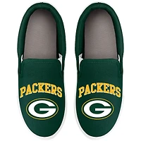 Women's FOCO Green Bay Packers Big Logo Slip-On Sneakers