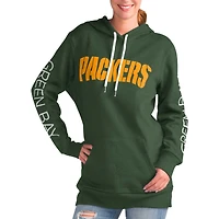 Women's G-III 4Her by Carl Banks Green Bay Packers Extra Inning Pullover Hoodie
