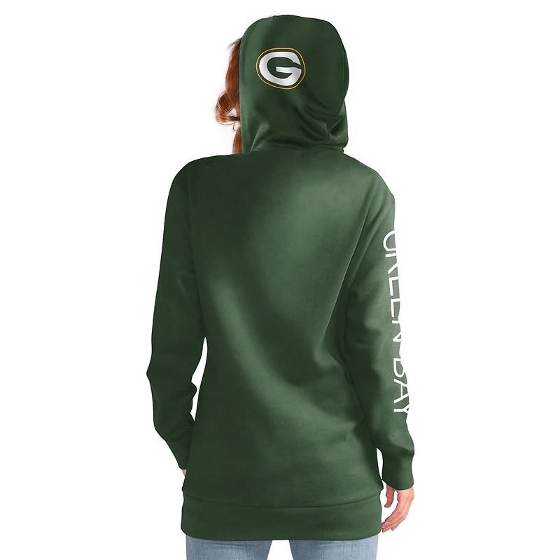 Sweat à capuche G-III 4Her pour femme par Carl Banks Green Bay Packers Extra Inning