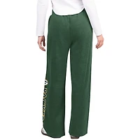 Women's G-III 4Her by Carl Banks Green Bay Packers Field Wide Leg Sweatpants