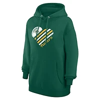 Sweat à capuche en polaire motif cœur des Packers de Green Bay pour femme G-III 4Her par Carl Banks