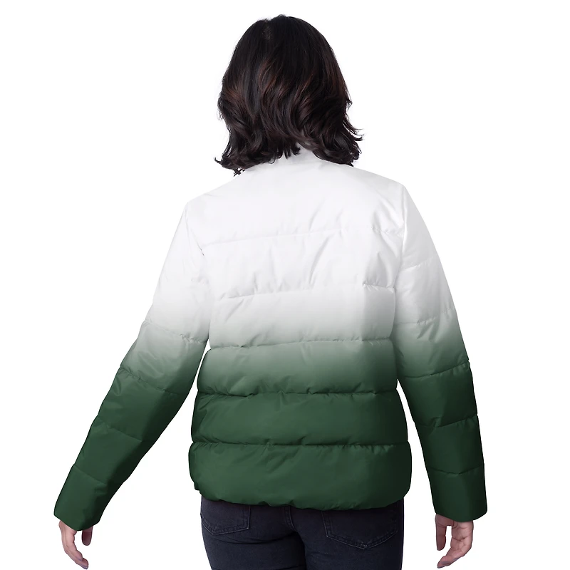 Doudoune zippée intégrale Overtime Ombre pour femme G-III 4Her par Carl Banks Green Bay Packers